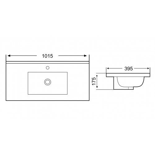 Раковина врезная WeltWasser SK DEILBACH 7517- 100 купить в интернет-магазине Sanbest