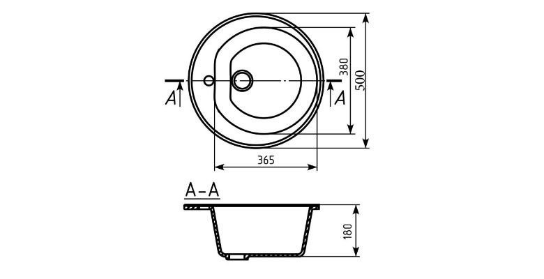 Мойка кухонная MIXLINE ML-GM11 525068 песочный купить в интернет-магазине сантехники Sanbest