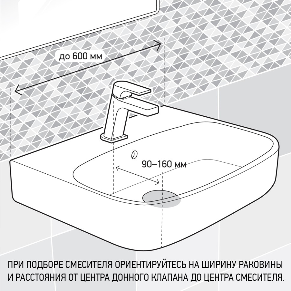 Смеситель для раковины PAINI Creta 30CR211R2LMKM хром купить в интернет-магазине сантехники Sanbest