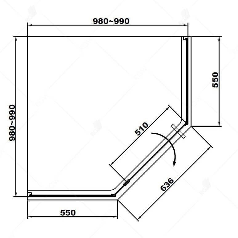 Душевой уголок RGW Stilvoll SV-81B 100x100 купить в интернет-магазине Sanbest