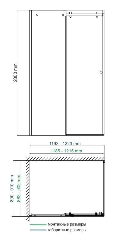 Душевой угол WasserKRAFT Vils 56R07 90x120 купить в интернет-магазине Sanbest