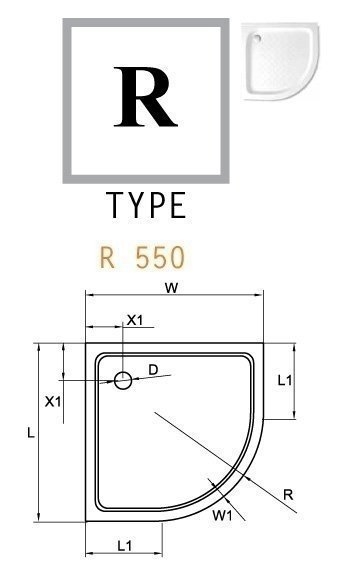 Душевой поддон Cezares TRAY-A-R-15-W 85х85 купить в интернет-магазине Sanbest