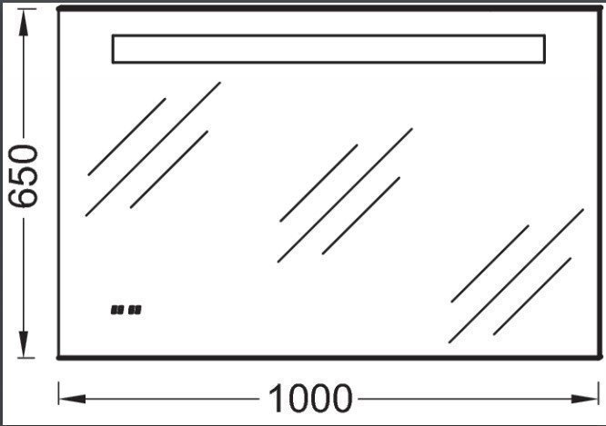 Зеркало с подсветкой Jacob Delafon EB1161-NF 100 в ванную от интернет-магазине сантехники Sanbest