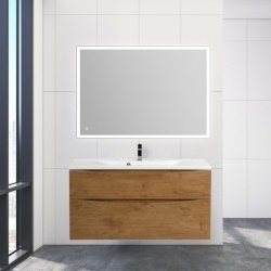 Тумба с раковиной BelBagno MARINO-H60-1100 Rovere Nature для ванной в интернет-магазине Sanbest