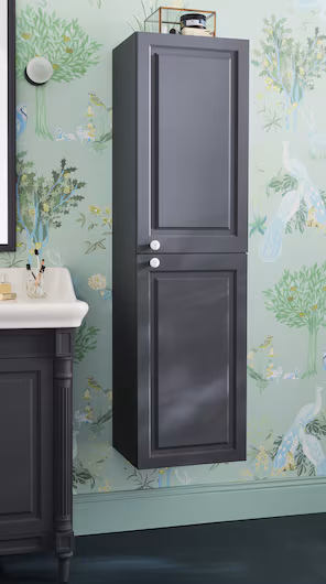 Пенал Jacob Delafon Cleo 1889 EB732G-MWB 40 матовый серый, левосторонний для ванной в интернет-магазине сантехники Sanbest