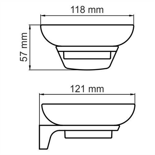 Мыльница WasserKRAFT Glan K-5129 купить в интернет-магазине сантехники Sanbest