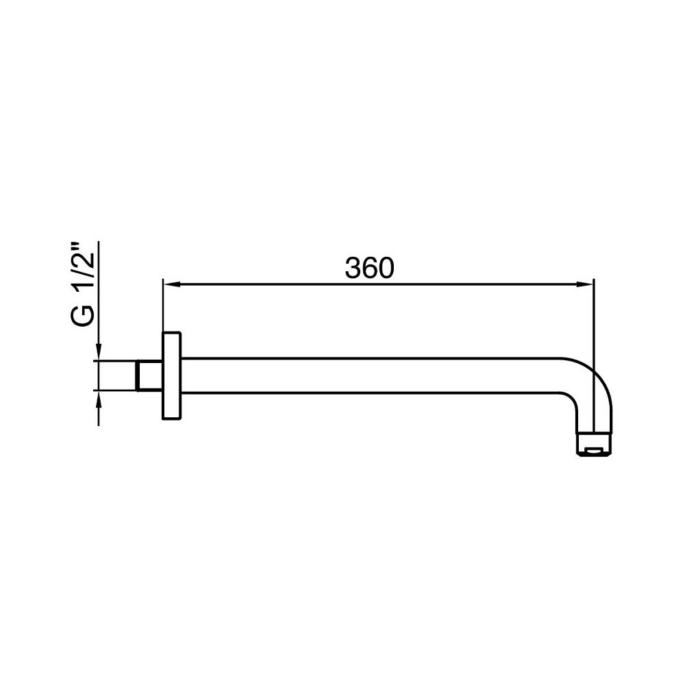 Держатель верхнего душа Webert SHOWER SET AC1022345 никель купить в интернет-магазине сантехники Sanbest