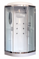 Душевая кабина Royal Bath RB90HK2-T-CH 90x90 профиль хром/стекло прозрачное купить в интернет-магазине Sanbest