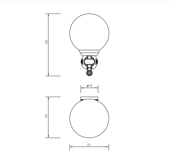 Светильник Migliore Cristalia ML.CRS-60.230.DO золото/Swarovski купить в интернет-магазине сантехники Sanbest