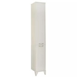 Шкаф-колонна Акватон Леон Н 30 дуб белый для ванной в интернет-магазине сантехники Sanbest