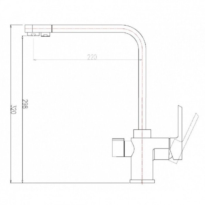 Смеситель для кухни Zorg Sanitary ZR 334 YF Хром купить в интернет-магазине сантехники Sanbest