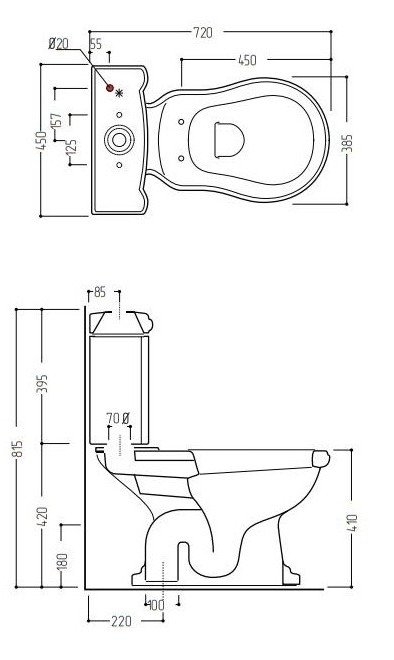 Унитаз Migliore Bella 30315 белый/хром купить в интернет-магазине Sanbest