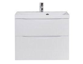 Тумба с раковиной BelBagno MARINO H60-2C-SO-BL-P 80 Bianco Lucido для ванной в интернет-магазине Sanbest