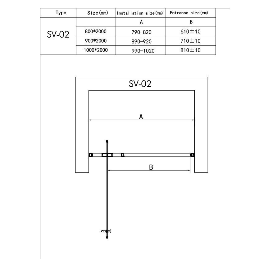 Душевая дверь RGW Stilvoll SV-02 90 купить в интернет-магазине Sanbest