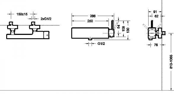 Смеситель для душа Bravat ARC F96061K-01-ENG купить в интернет-магазине сантехники Sanbest