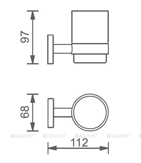 Стакан Aquanet 4584 264906 купить в интернет-магазине сантехники Sanbest