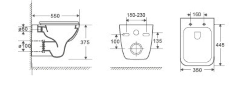 Унитаз с инсталляцией WeltWasser MARBERG 410 + KEHLBACH 004 GL-WT + MAR 410 SE GL-WT купить в интернет-магазине Sanbest