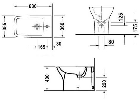 Биде Duravit PuraVida 2247100000 купить в интернет-магазине Sanbest