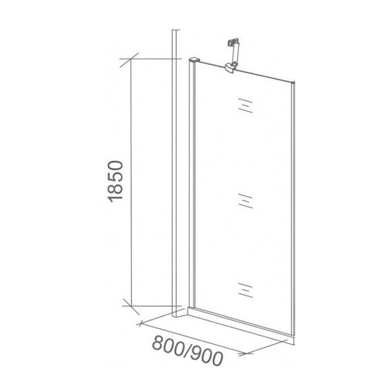 Душевой уголок Good door FANTASY SD+SP 100x90 прозрачный купить в интернет-магазине Sanbest