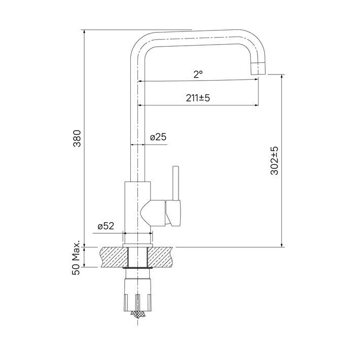 Смеситель для кухни IDDIS Kitchen K05STL0i05 купить в интернет-магазине сантехники Sanbest