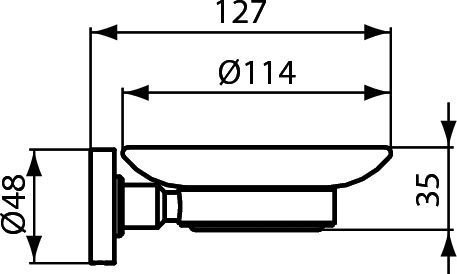 Мыльница Ideal Standard IOM A9122XG купить в интернет-магазине сантехники Sanbest