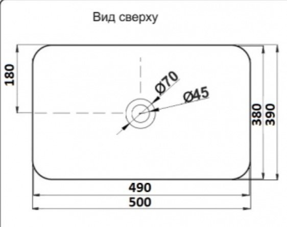 Раковина накладная CeramaLux NC 2105B купить в интернет-магазине Sanbest