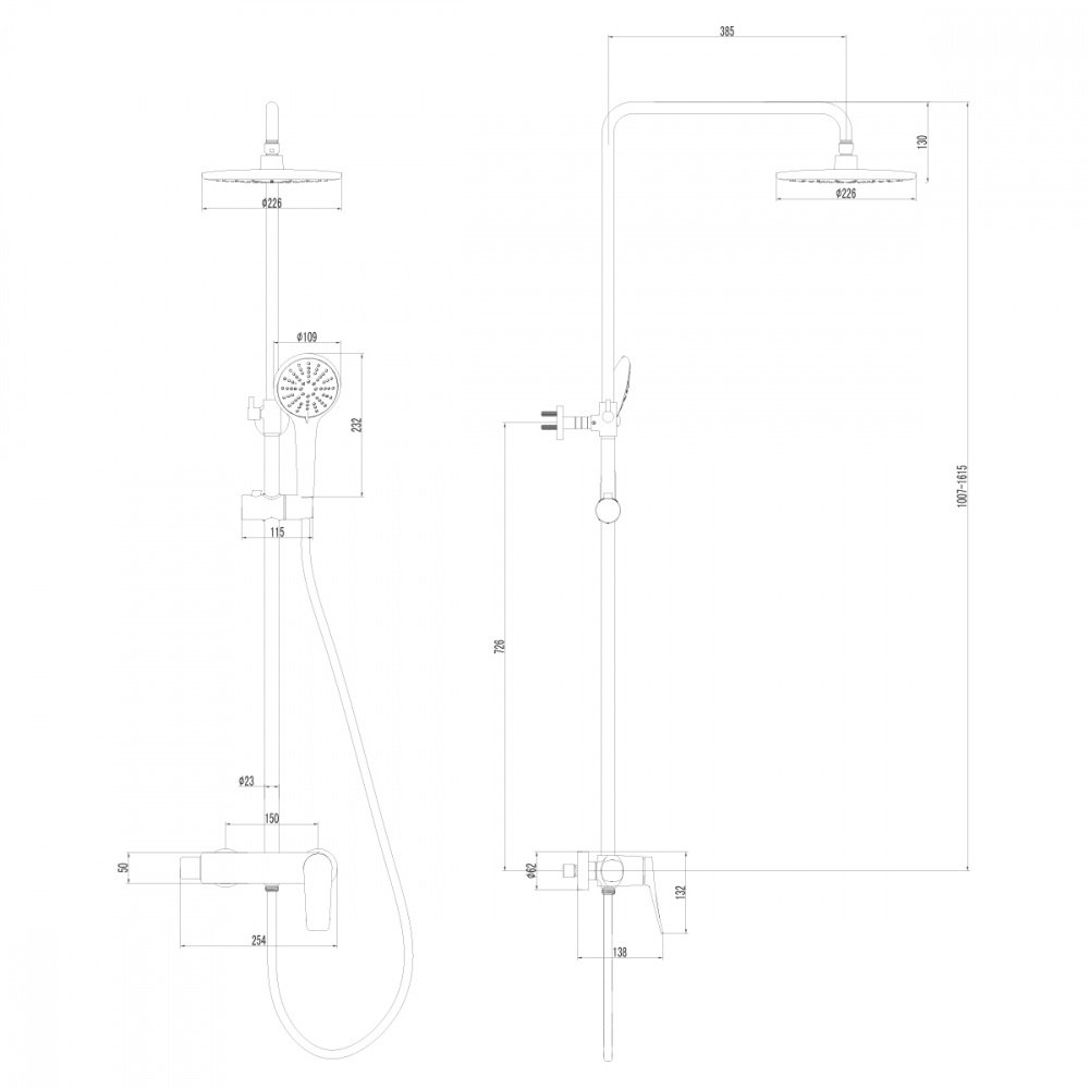 Душевая колонна Lemark Bronx LM3760GM купить в интернет-магазине сантехники Sanbest