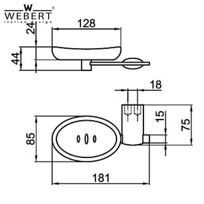 Мыльница Webert Aria AI500101 купить в интернет-магазине сантехники Sanbest