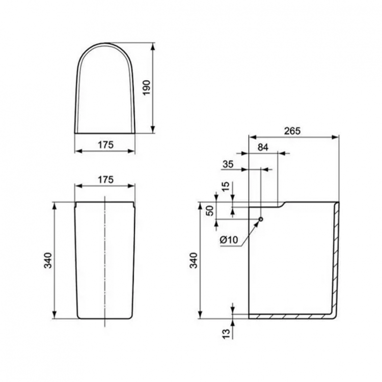 Раковина с полупьедесталом Ideal Standard Connect Cube E803301 купить в интернет-магазине Sanbest