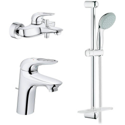 Набор смесителей Grohe Eurostyle New 124416 хром купить в интернет-магазине сантехники Sanbest