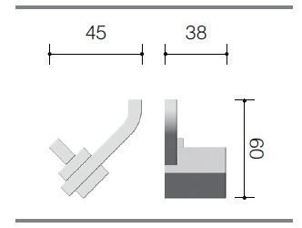 Крючок Schein WATTEAU 121*2 купить в интернет-магазине сантехники Sanbest