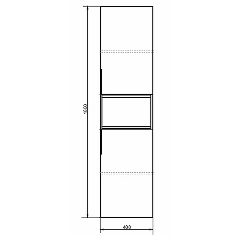 Шкаф-колонна Comforty Франкфурт 00-00006505 40 бетон светлый для ванной в интернет-магазине сантехники Sanbest