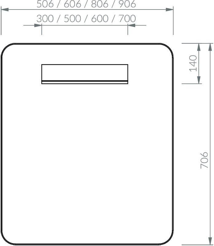 Зеркало с подсветкой Ravak Strip X000001566 60 белое в ванную от интернет-магазине сантехники Sanbest