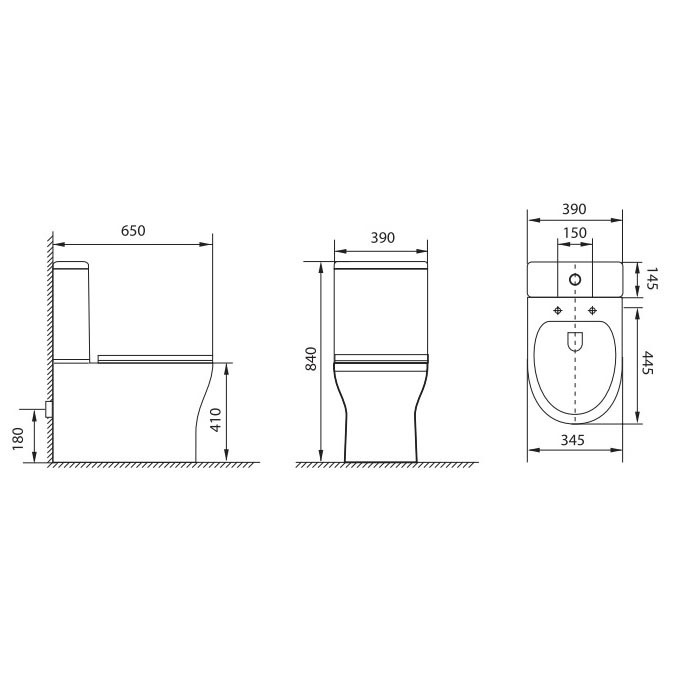 Унитаз-компакт Aquanet Rimless Roll-C CL-12249B с крышкой микролифт, с бачком, безободковый купить в интернет-магазине Sanbest