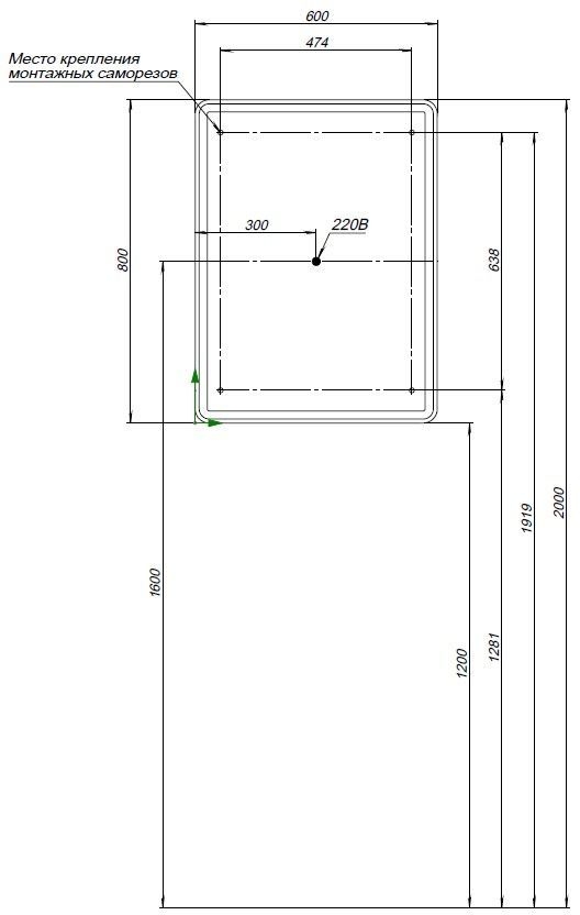 Зеркальный шкаф Aquanet Оптима 311860 60 в ванную от интернет-магазине сантехники Sanbest