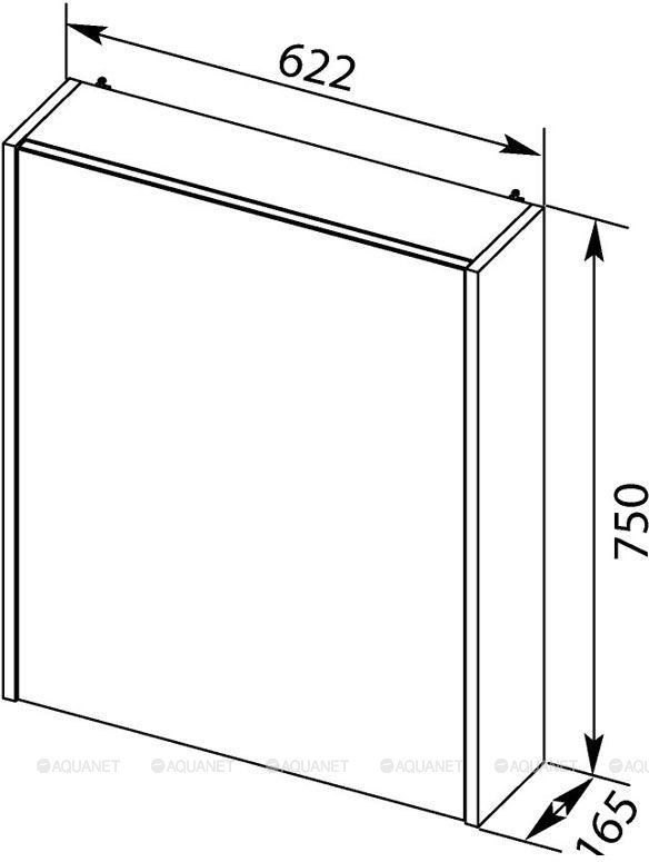 Зеркальный шкаф Aquanet Остин 65 дуб кантербери в ванную от интернет-магазине сантехники Sanbest