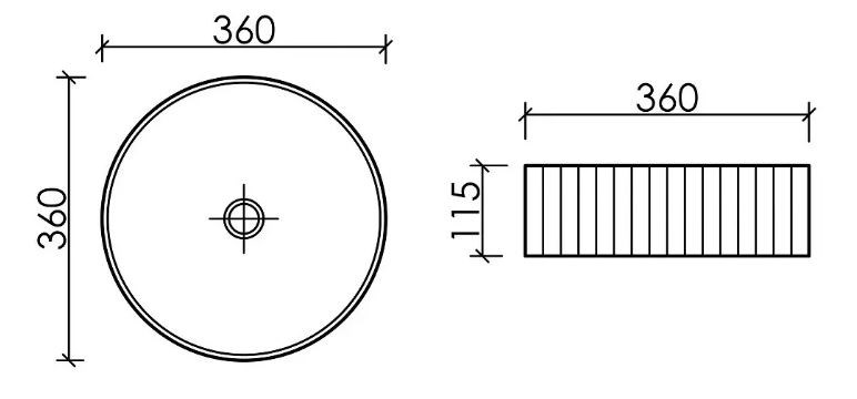 Раковина Ceramica Nova Element CN6057MB черная матовая купить в интернет-магазине Sanbest