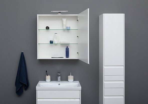 Зеркальный шкаф Aquanet Палермо 70 в ванную от интернет-магазине сантехники Sanbest