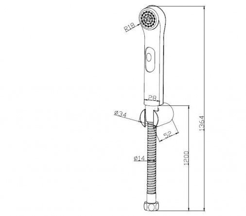 Гигиенический душ Bravat D9122CP-RUS купить в интернет-магазине сантехники Sanbest