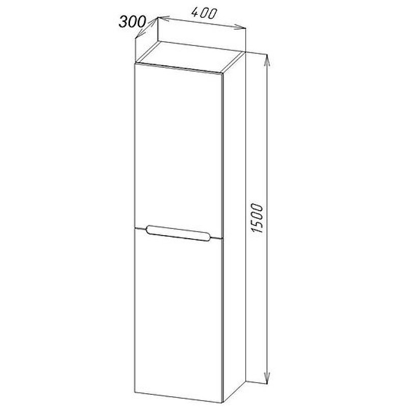 Шкаф BelBagno ETNA 1500 40 Rovere Nature для ванной в интернет-магазине сантехники Sanbest