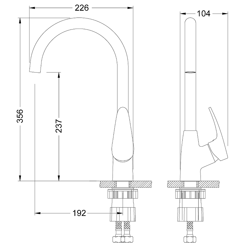 Смеситель для кухни Lemark Linara LM0405PBG бежевый купить в интернет-магазине сантехники Sanbest