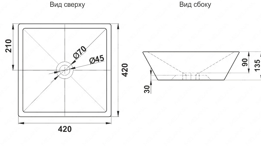 Раковина Melana A562 A562-805 белая купить в интернет-магазине Sanbest