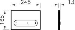 Кнопка для инсталляции Vitra Loop 740-0780 купить в интернет-магазине сантехники Sanbest