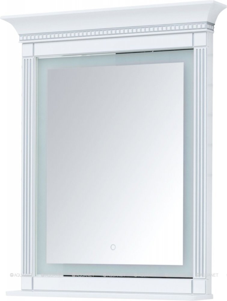Зеркало Aquanet Селена 246509 70 белый/серебро в ванную от интернет-магазине сантехники Sanbest