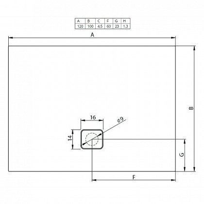 Душевой поддон Riho Basel DC36 432 120x100 купить в интернет-магазине Sanbest