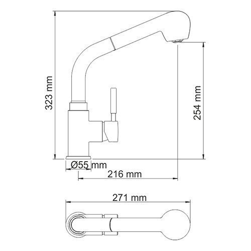 Смеситель для кухни WasserKRAFT Main 4166 купить в интернет-магазине сантехники Sanbest