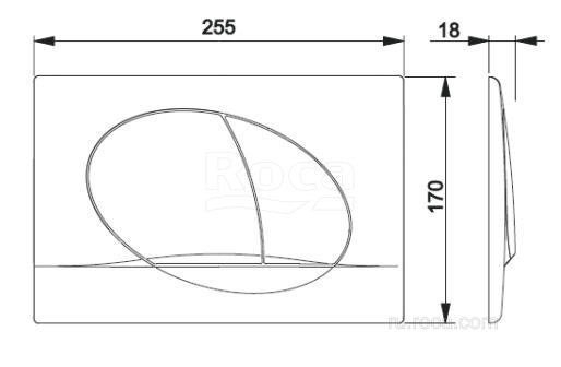 Кнопка для инсталляции Roca Active 42B 8901140B0 купить в интернет-магазине сантехники Sanbest