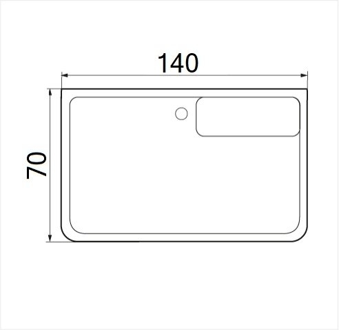 Ванна акриловая WEMOR 140/70/55 S купить в интернет-магазине Sanbest