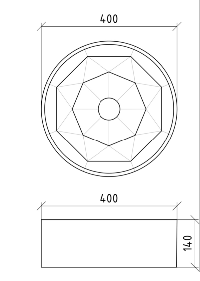 Раковина Armadi Art NeoArt ГРАНЬ 864 40 золото купить в интернет-магазине Sanbest