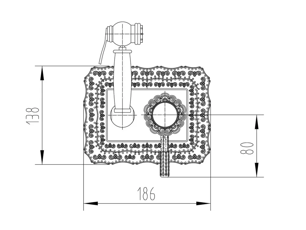 Гигиенический душ Milacio Vitoria MC.800.BR бронза купить в интернет-магазине сантехники Sanbest